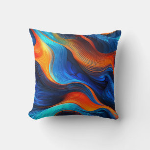 Ocean Lava "Oceanforge" Throw Pillow