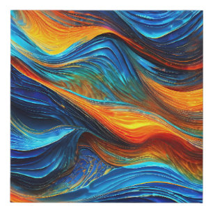 Ocean Lava "Pyroquatic" Faux Canvas Print