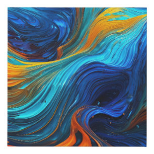 Ocean Lava "Tempestial"  Faux Canvas Print