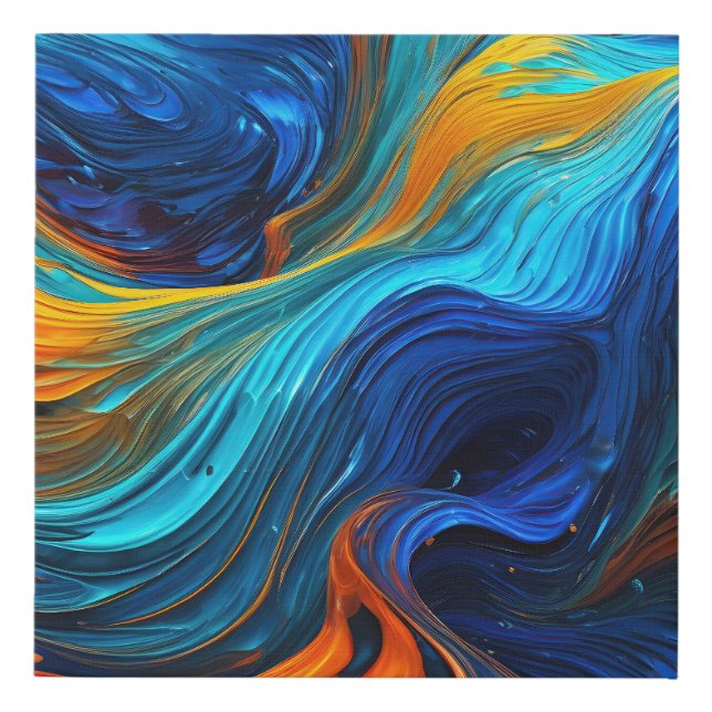 Ocean Lava "Tempestial"  Faux Canvas Print (Front)