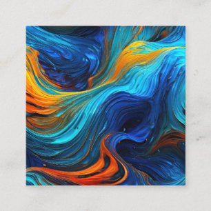 Ocean Lava "Tempestial" Square Business Card