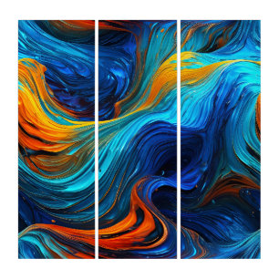 Ocean Lava "Tempestial"  Triptych