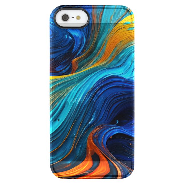 Ocean Lava "Tempestial"  Uncommon iPhone Case (Back)