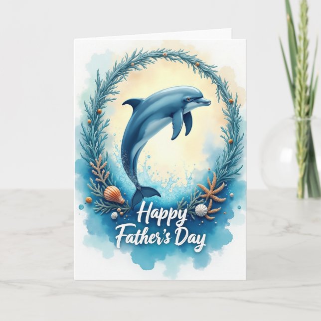 Ocean Leap Fathers Day Card (Front)