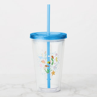 Ocean Life Acrylic Tumbler