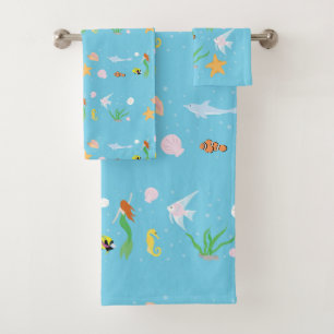 Ocean Life Bath Towel Set