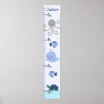 Ocean Life Blue Whale Growth Chart Keep At 8x44! at Zazzle