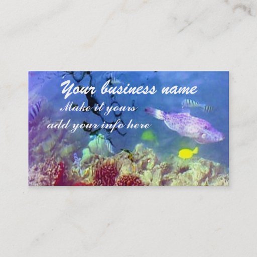 Customizable Ocean life Business Card