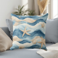 Ocean Life Coastal Tides Beach House Sea Mute Blue