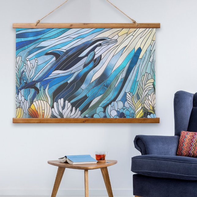 Ocean Life - Digital Art Mosaic Hanging Tapestry (Creator Uploaded)