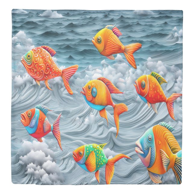 Ocean Life Duvet Cover (Front)