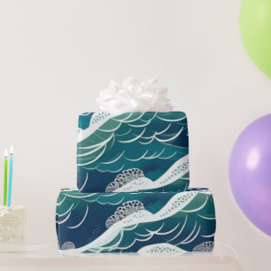 Ocean life fish corals summer vibes Wrapping Paper