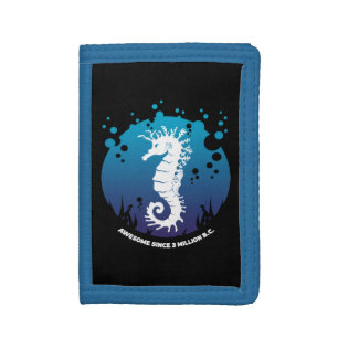 Ocean Life Graphic Design - Seahorses Tri-fold Wallet