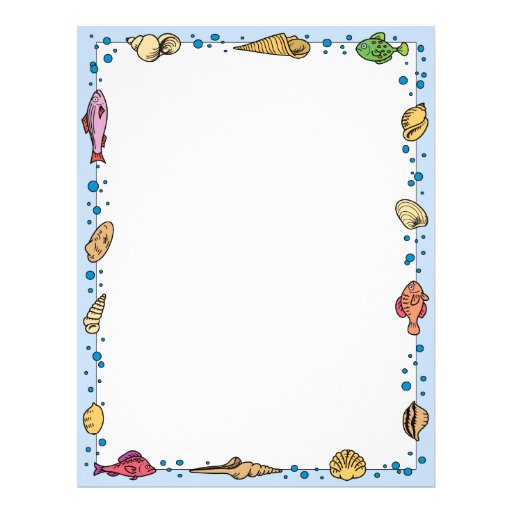 Ocean Life Letterhead | Zazzle