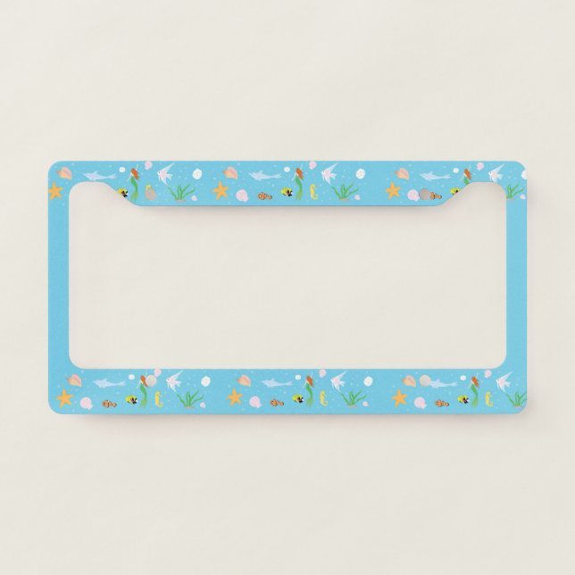 Ocean Life License Plate Frame (Front)