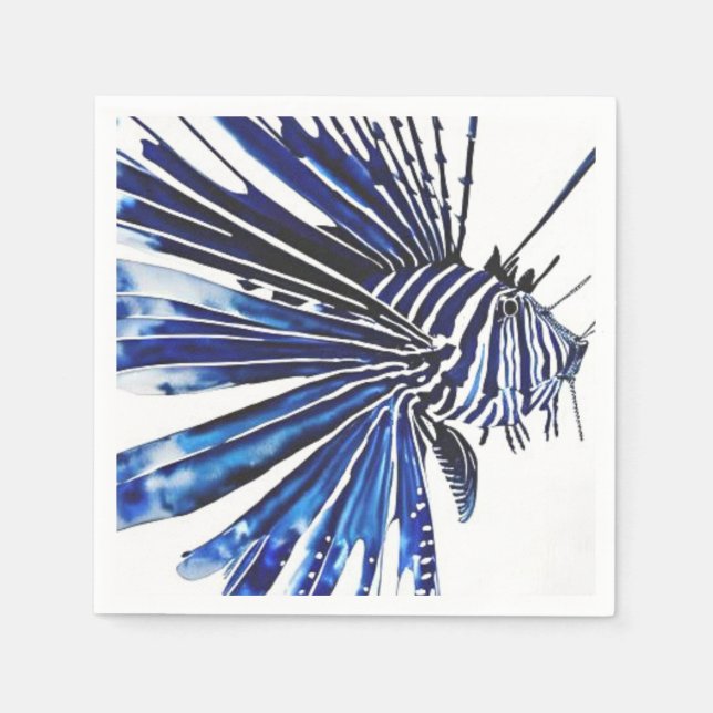 Ocean life lionfish napkins (Front)