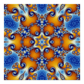 Ocean Life Mandala Poster