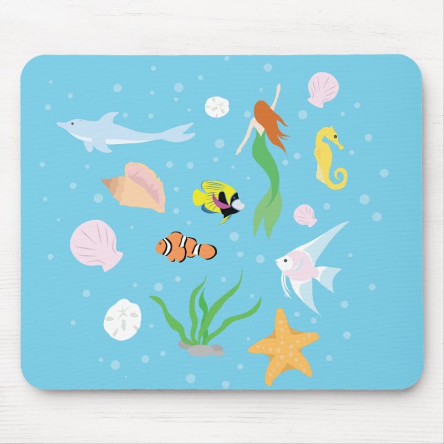 Ocean Life Mouse Pad (Front)