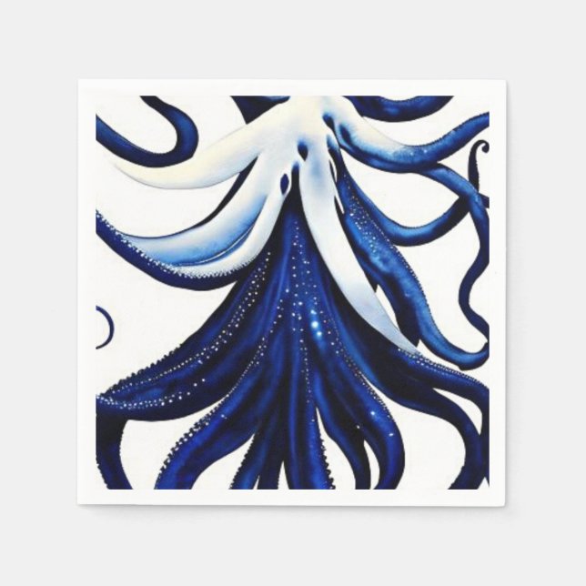 Ocean life octopus napkins (Front)