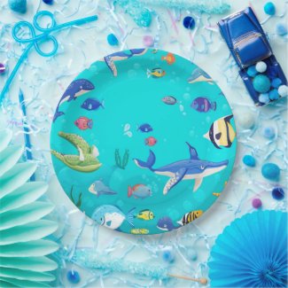 Ocean Life Party Plates - Under the Sea Dinnerware