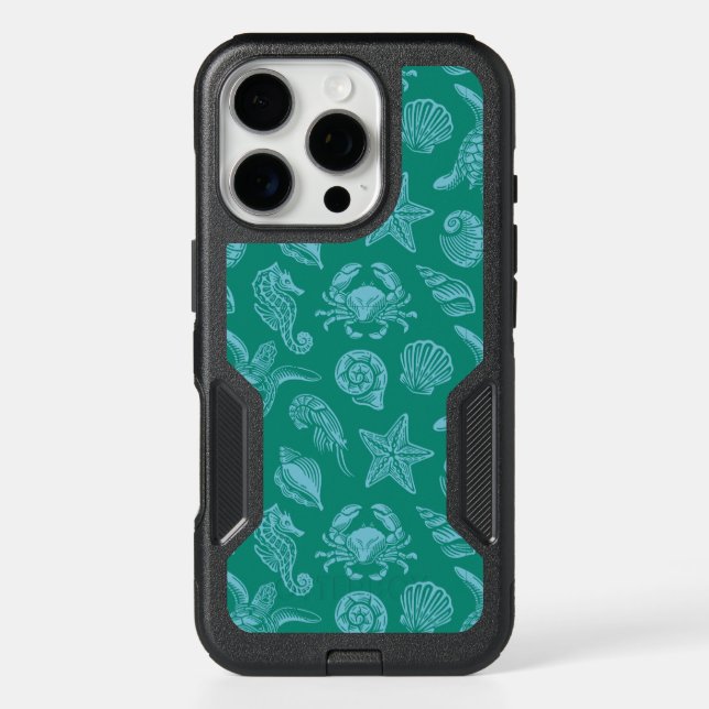 Ocean Life Pattern - Sea Aesthetic  Otterbox iPhone Case (Back)