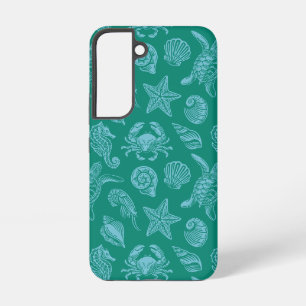 Ocean Life Pattern - Sea Aesthetic Samsung Galaxy S22 Case