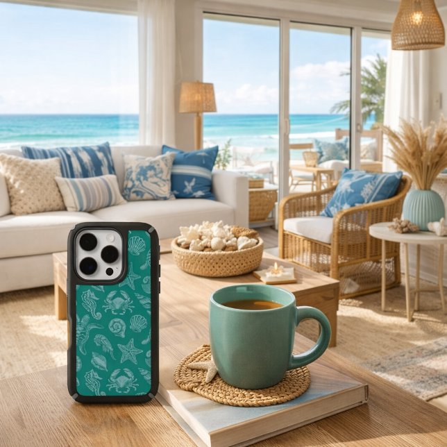Ocean Life Pattern - Sea Aesthetic  Speck iPhone Case (Creator Uploaded)