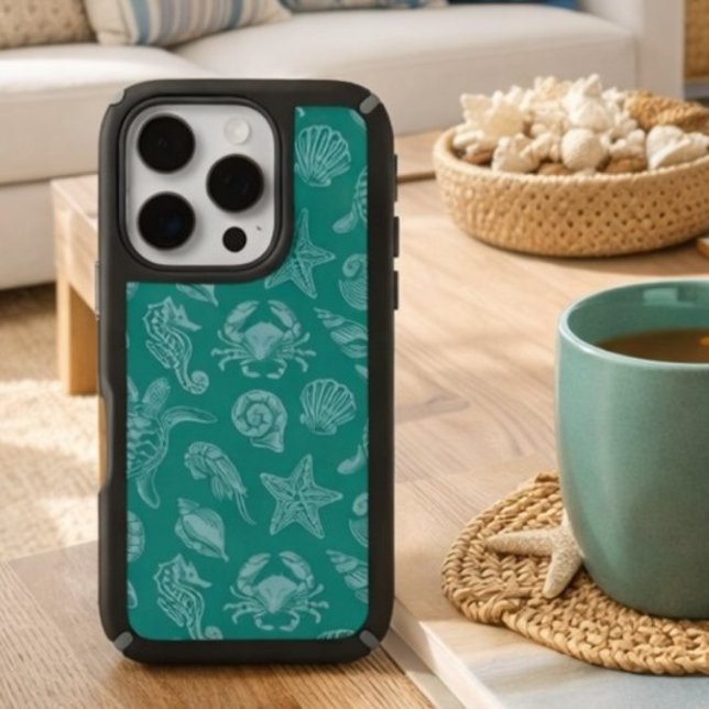 Ocean Life Pattern - Sea Aesthetic  Speck iPhone Case (Creator Uploaded)