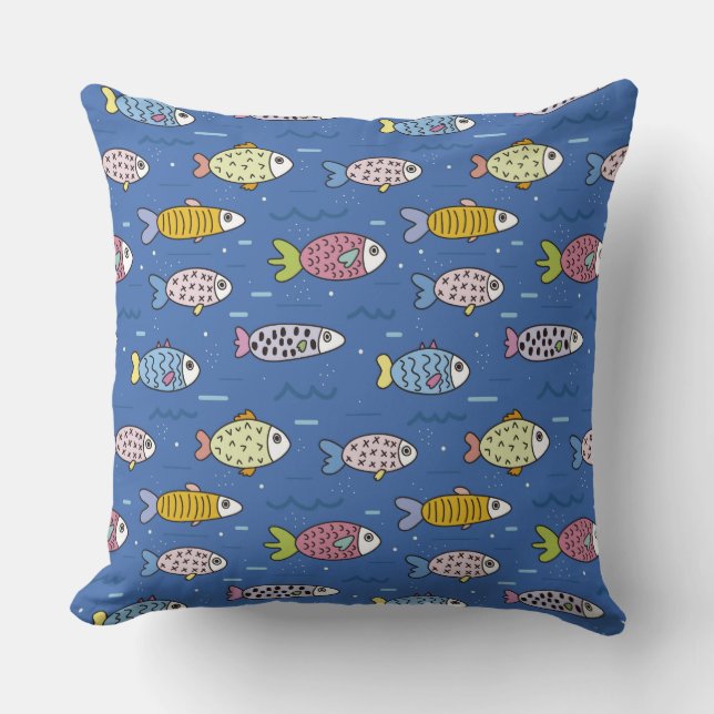 ocean life pillow (Front)
