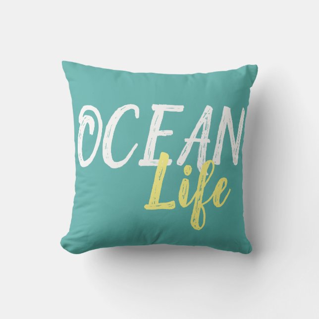 OCEAN LIFE | THROW PILLOW (Front)