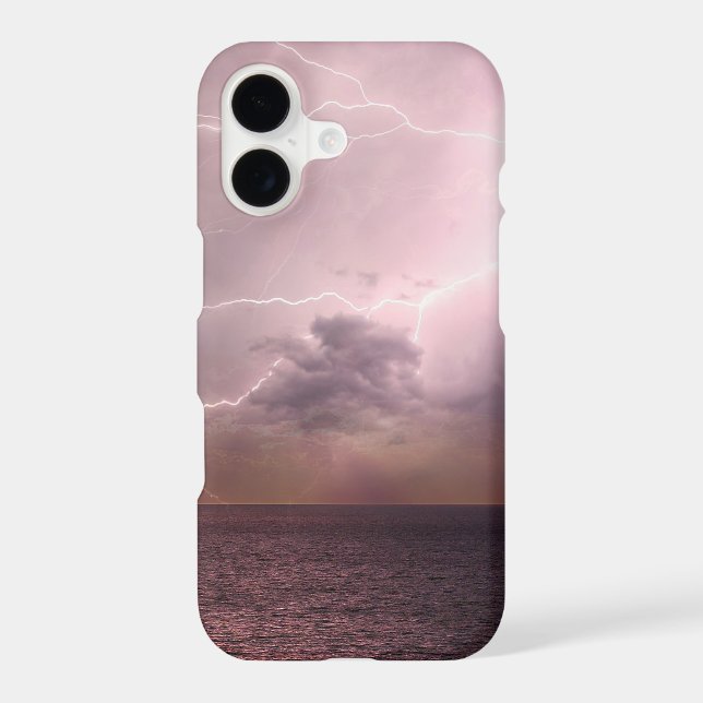 Ocean Lightning Storm Iphone Case (Back)