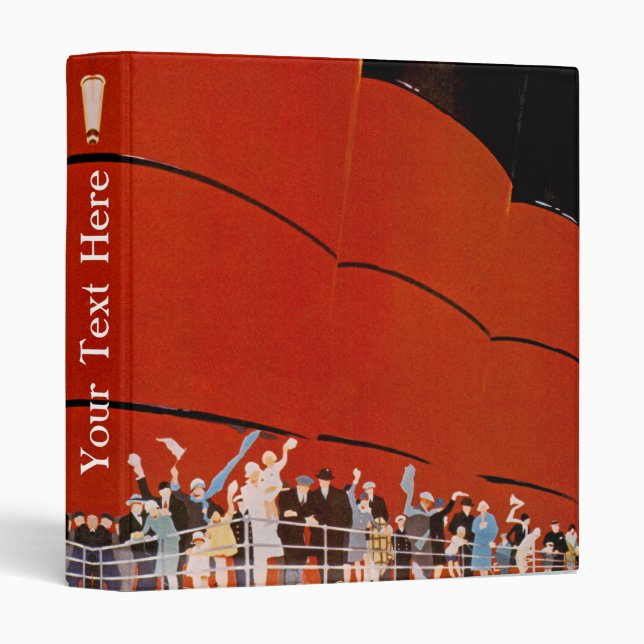 Ocean Liner Bon Voyage Binder (Front/Spine)