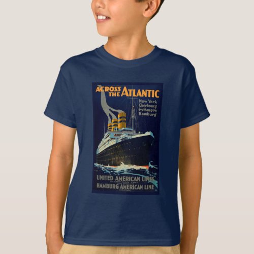 OCEAN LINER EUROPE AMERICA T_Shirt