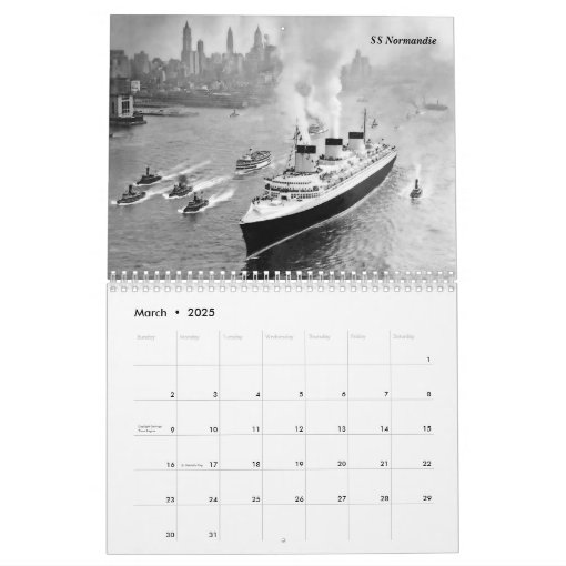 Ocean Liners Calendar Zazzle