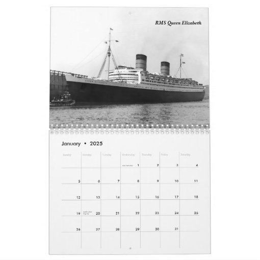 Ocean Liners Calendar Zazzle