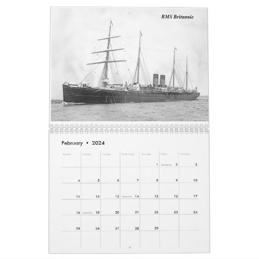 Ocean Liners Calendar Zazzle