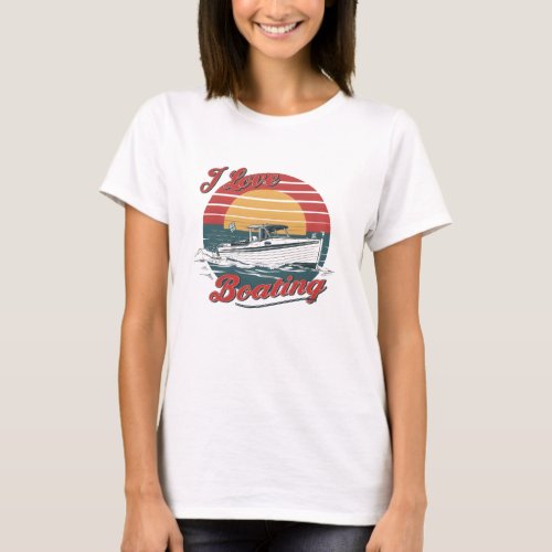 Ocean Love Boating T_Shirt