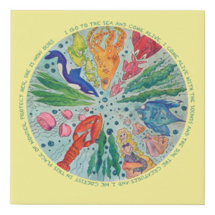 Ocean Lover's Mandala Wall Canvas