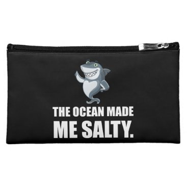 Ocean Made Me Salty Shark Cosmetic Bag Ocean Made Me Salty Shark Cosmetic Bag