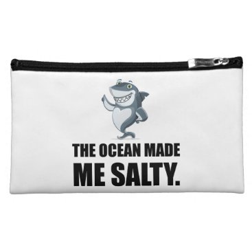 Ocean Made Me Salty Shark Cosmetic Bag Ocean Made Me Salty Shark Cosmetic Bag