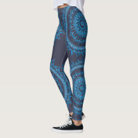 Ocean Mandala By Megaflora Design Leggings