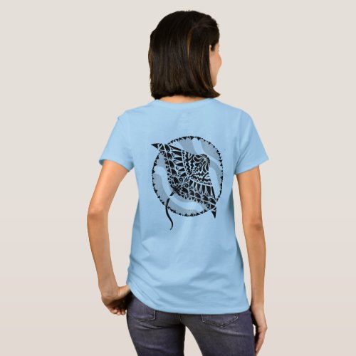 Ocean Manta Ray Tribal T_Shirt