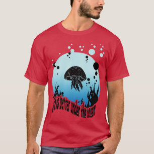 Ocean Marine Life Biology Scuba Diving Snorkeling  T-Shirt