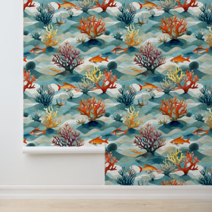 Ocean Marine Underwater Peel and Stick Wallpaper