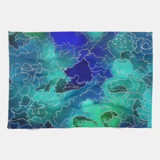 Ocean Maze Kitchen Towel