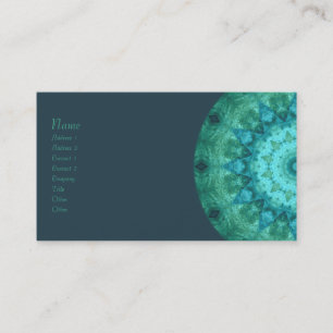 Ocean Medallion Kaleidoscope Business Card