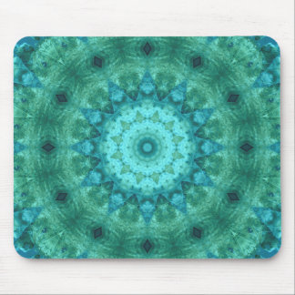 Ocean Medallion Kaleidoscope Mouse Pad