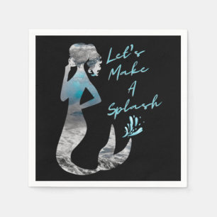 Ocean Mermaid Let's Make A Splash Napkins