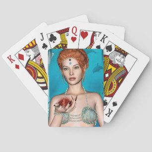 Ocean Mermaid Poker Cards