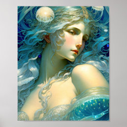 ocean mermaid poster